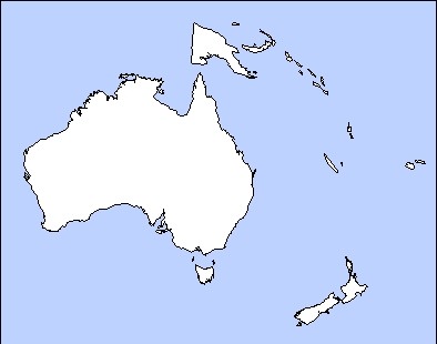 Oceania Map