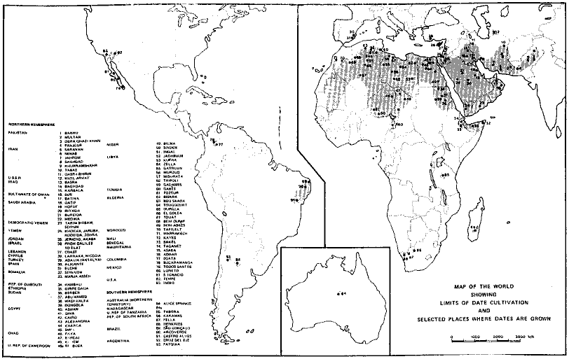 Figure 6: Major Date Production Centres of the World