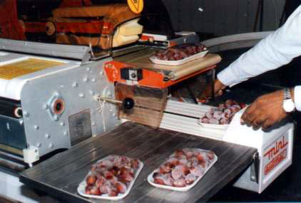 Machine wrapping in stretch foli