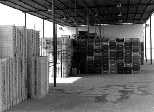 Comparative volume of empty, normal and nested containers