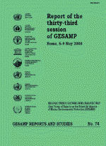 Report of the thirty-third Session of GESAMP - Rome,5-9 May 2003