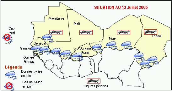 Carte sensible du Sahel