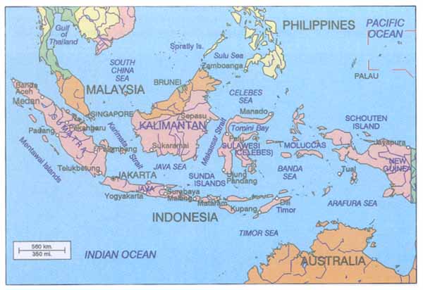 Map of Indonesia