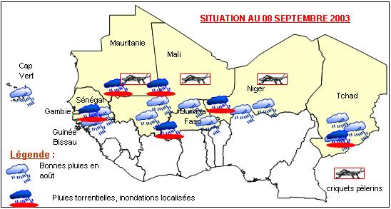 Carte sensible du Sahel