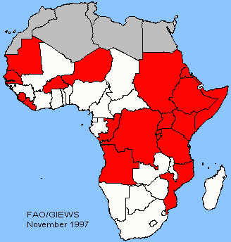 Sensitive Map of Affected countries