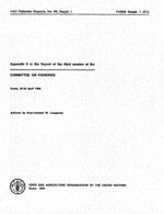 Appendix E to the Report of the Third Session of the Committee on Fisheries,Rome, 24-30 April 1968