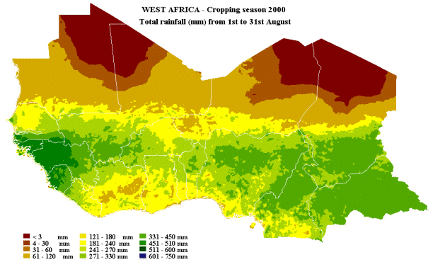 rainfall map