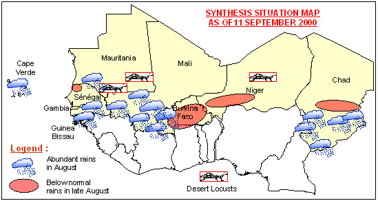 Sensitive Map of the Sahel countries