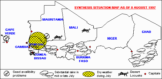 Sensitive Map of the Sahel countries