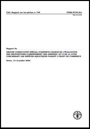 FAO, Rapport sur les pêches no 748