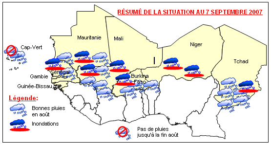 Carte sensible du Sahel