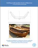 Building small wooden boats in Myanmar