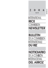 International Rice Commission
Newsletter, Volume 55/2006  