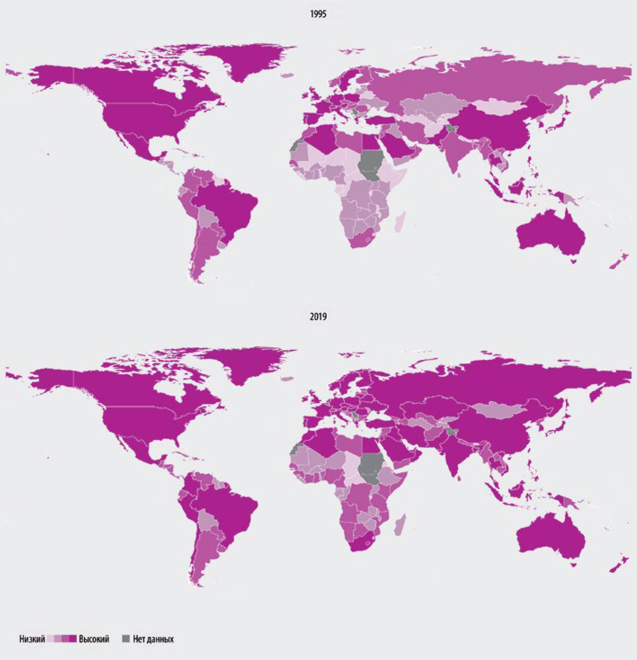 ИСТОЧНИК: Jafari, Y., Engemann, H. & Zimmermann, A. 2022. The evolution of the global structure of food and agricultural trade: Evidence from network analysis. Справочный документ к докладу "Положение дел на рынках сельскохозяйственной продукции – 2022". Рим, ФАО. Представлено на основе карты №4170 Rev.19 ООН (октябрь 2020 года).