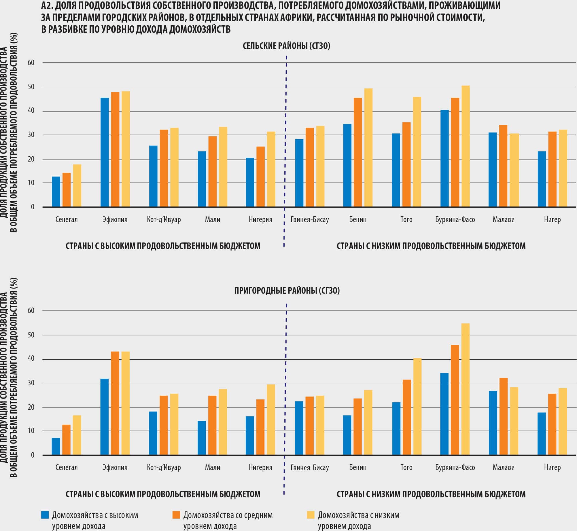 ИСТОЧНИК: Dolislager, M.J, Holleman, C., Liverpool-Tasie, L.S.O. & Reardon, T. 2023. Analysisof food demand and supply across the rural-urban continuum in selected countries in Africa. Background paper for The State of Food Security and Nutrition in the World 2023. FAO Agricultural Development Economics Working Paper 23-09. Rome, FAO.