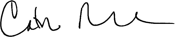 A handwritten signature of Catherine Russell, Executive Director of the United Nations Children's Fund (U N I C E F).