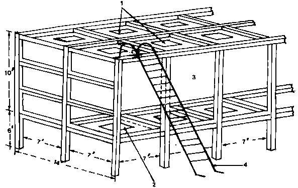 Dimension of "Honey comb Tub" type cocoon storage