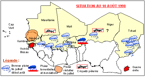 Sensitive Map of the Sahel countries