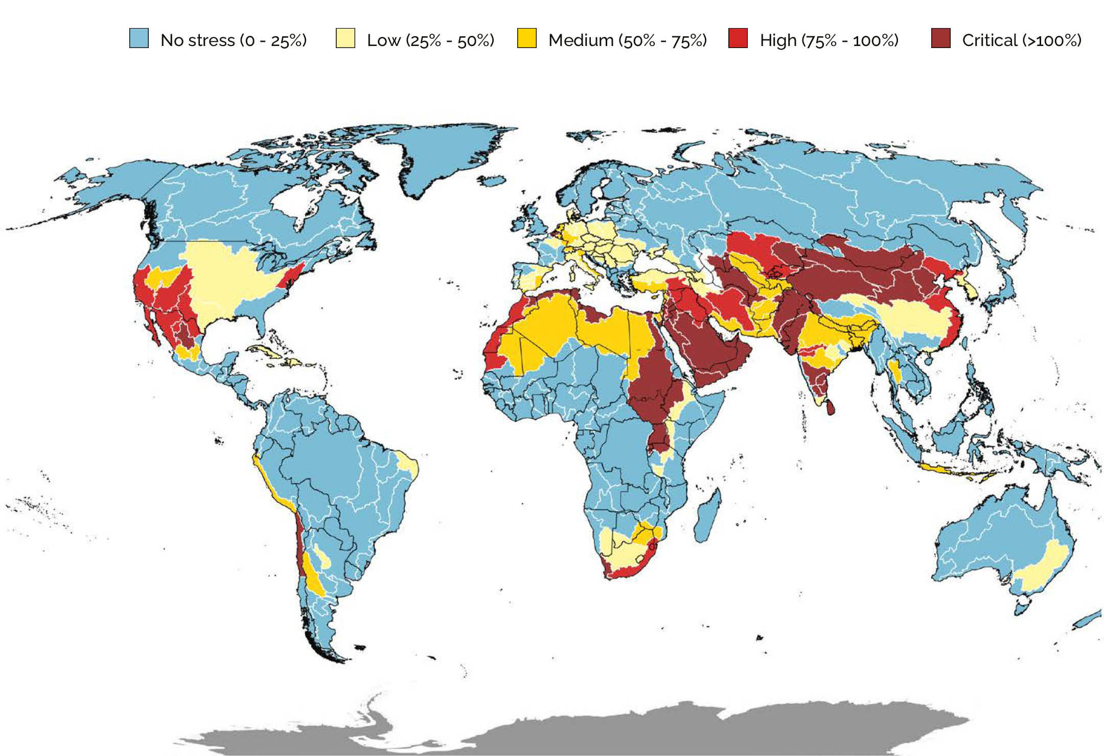 Source: FAO and UN-Water, 2021, modified to comply with UN, 2021.