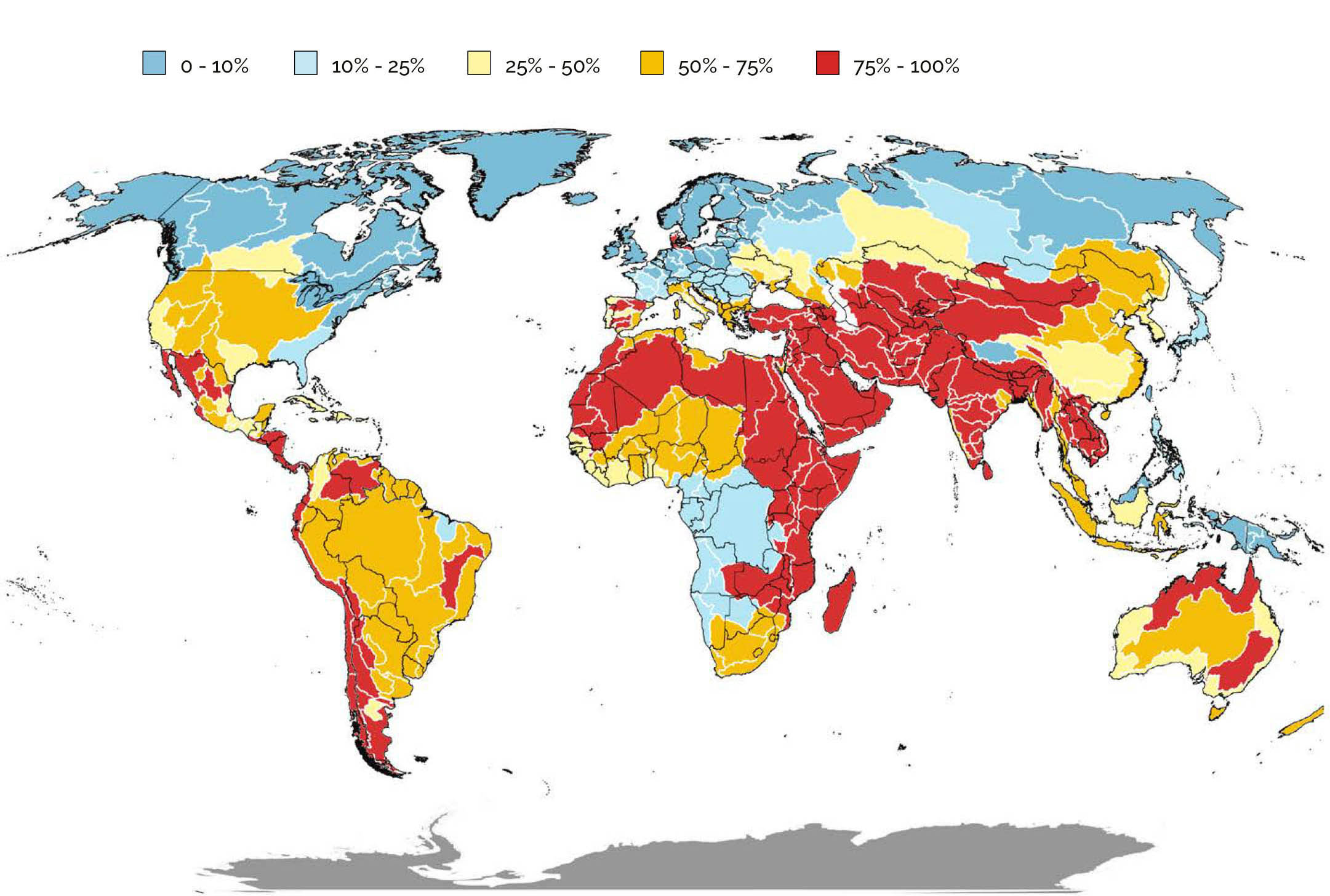 Source: FAO and UN-Water, 2021 modified to comply with UN, 2021.