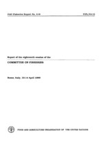 Report of the eighteenth session of the Committee on Fisheries. Rome,  10–14 April 1989