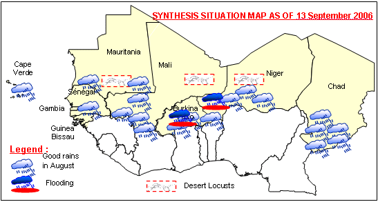 Sensitive Map of the Sahel countries