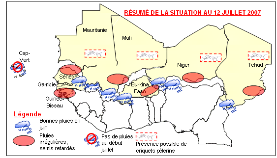 Carte sensible du Sahel