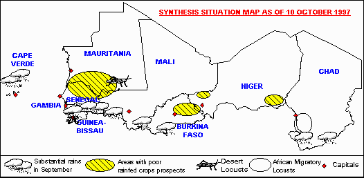 Sensitive Map of the Sahel countries