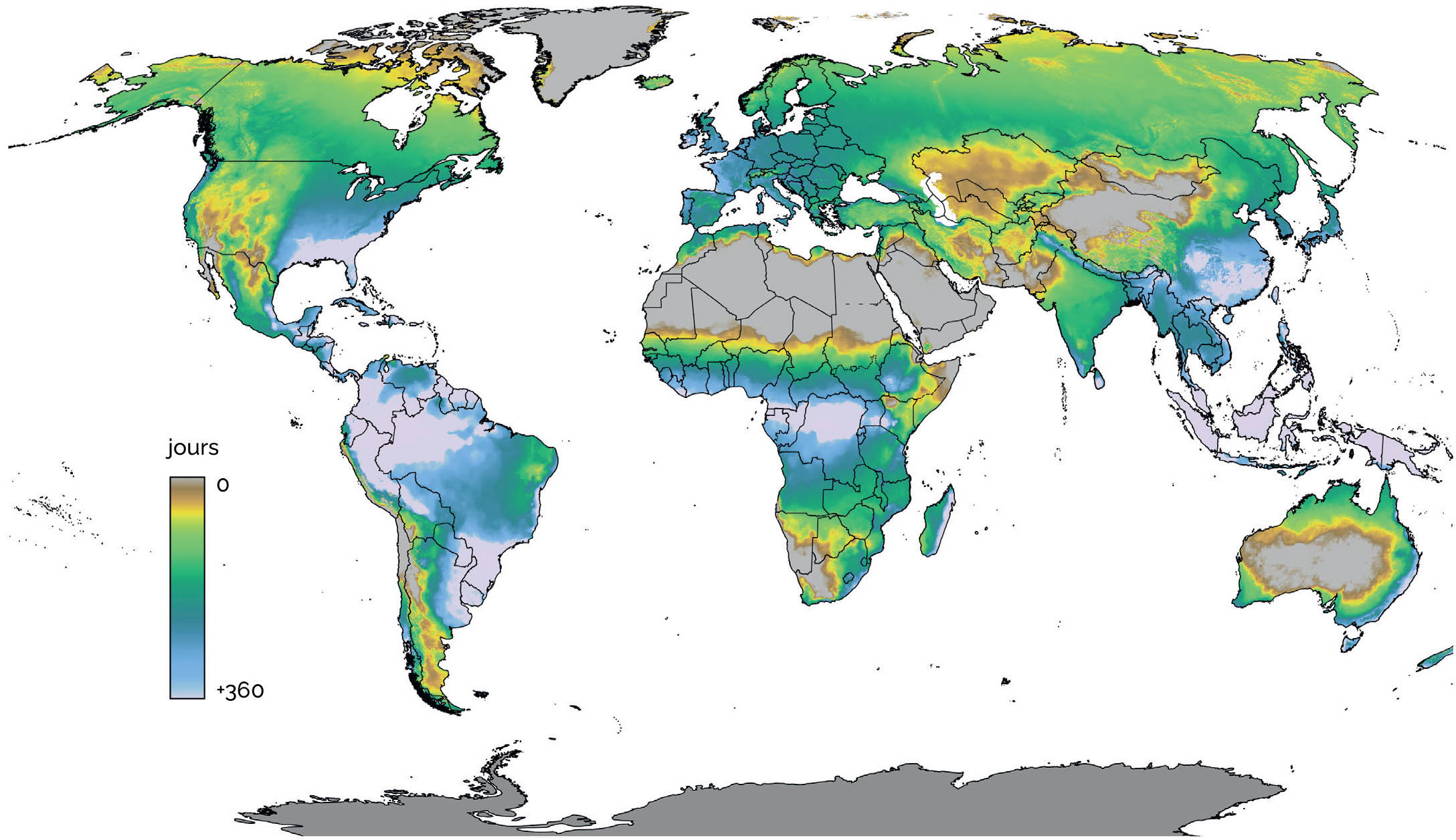 Source: FAO et IIASA, 2021, modifiée pour être mise en conformité avec UN, 2021.