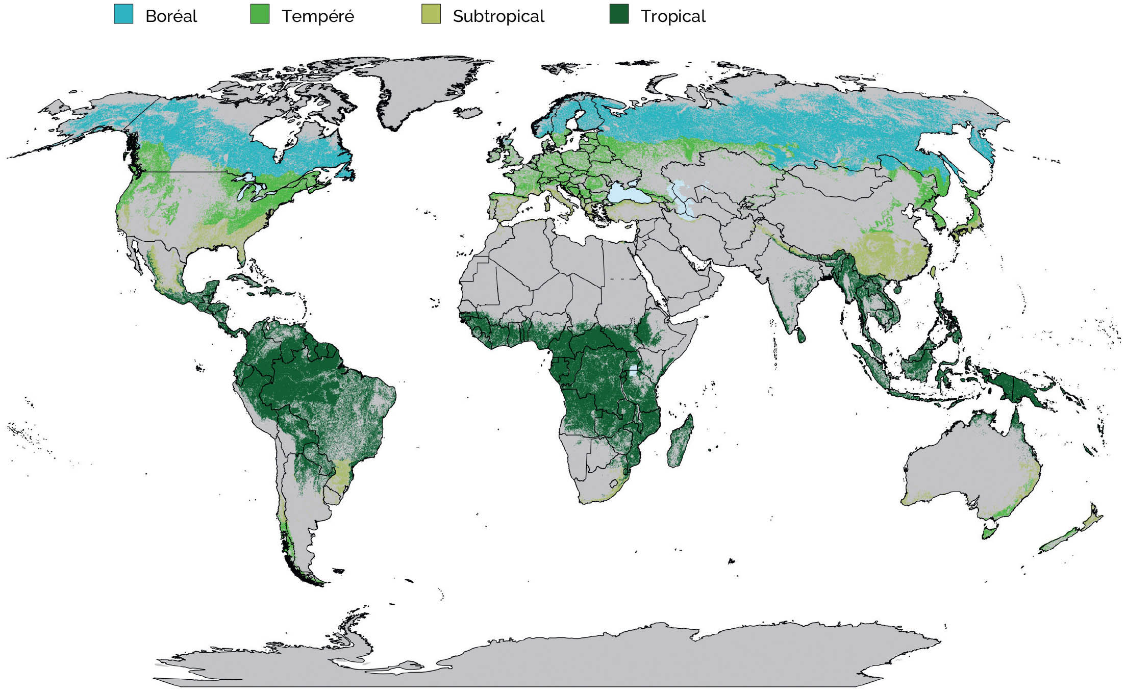 Source: FAO, 2020b, modifiée pour être mise en conformité avec UN, 2021.