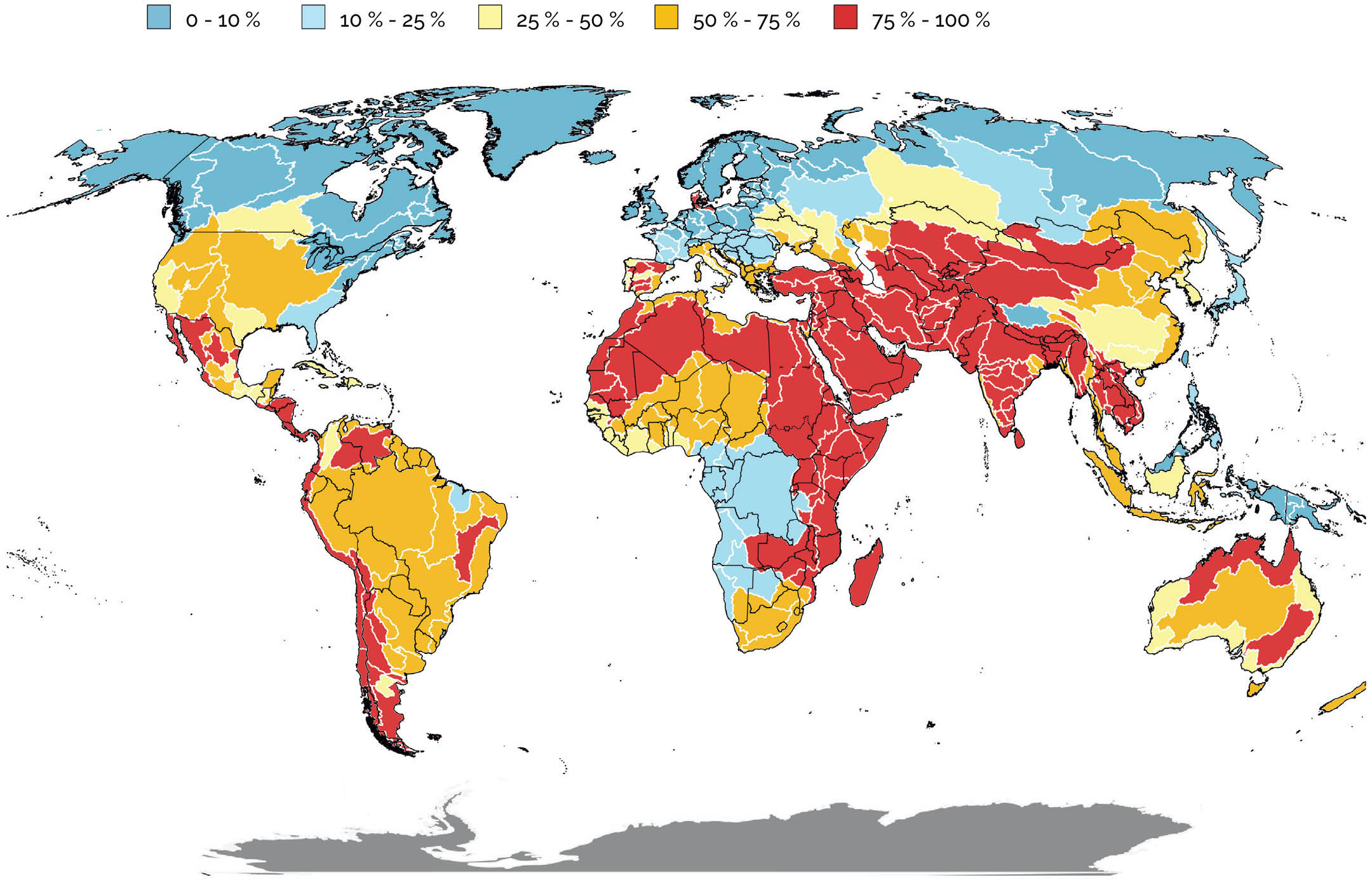 Source: FAO and UN-Water, 2021 modified to comply with UN, 2021.