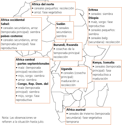 Perspectivas de cosechas y situacin alimentaria
