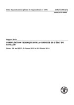 Rapport de la Consultation technique sur la conduite de l'État du pavillon.  Rome, 2 6 mai 2011, 5 9 mars 2012 et 4 8 février 2013.