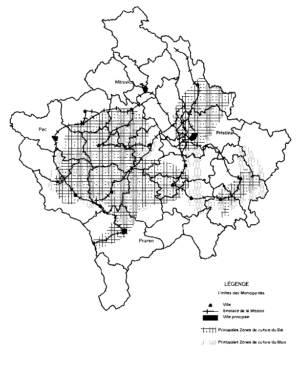 Itinéraire de la mission