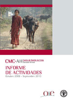 Centro de Gestin de Crisis: Sanidad Animal - Informe de Actividades