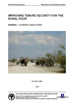 IMPROVING TENURE SECURITY FOR THE RURAL POOR - Namibia